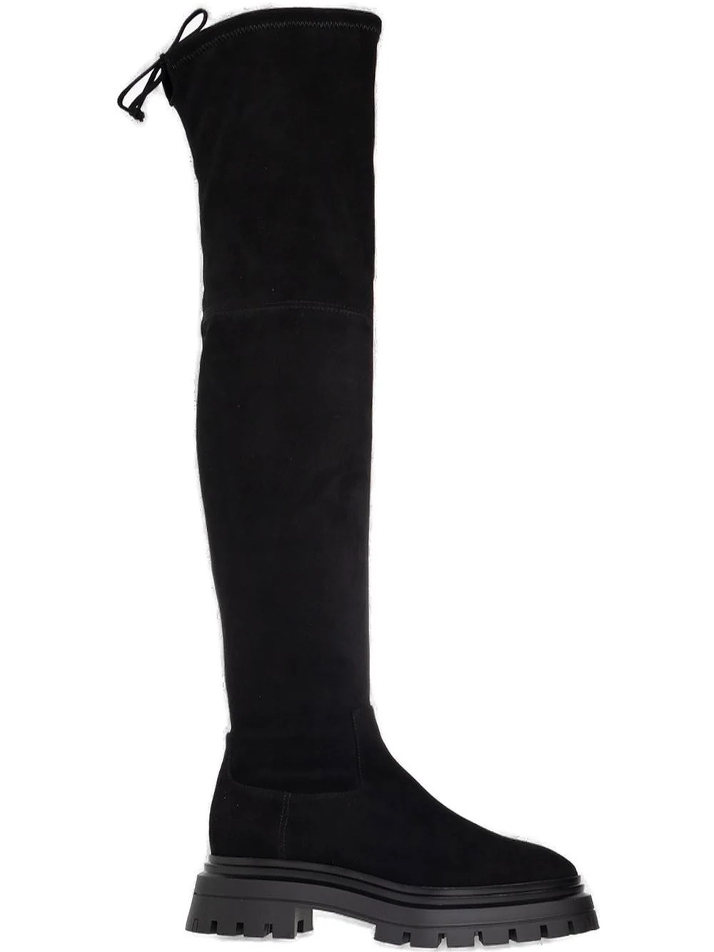 Stuart Weitzman Bedforland Black Suede Over-the-Knee Boots / US7.5 EU38